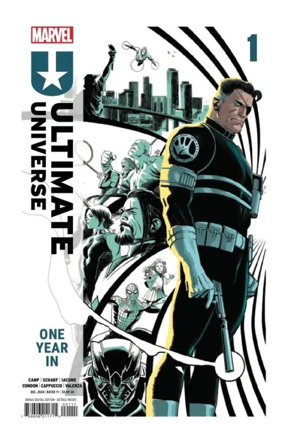 Ultimate Universe - One Year In cover mostrando Ultimate Nick Fury.