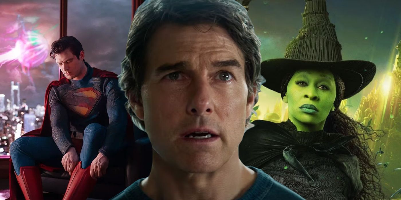 David Corenswet's Superman in Superman; Tom Cruise's Ethan Hunt in Mission: Impossible -- The Final Reckoning; Cynthia Erivo as Elphaba in Wicked