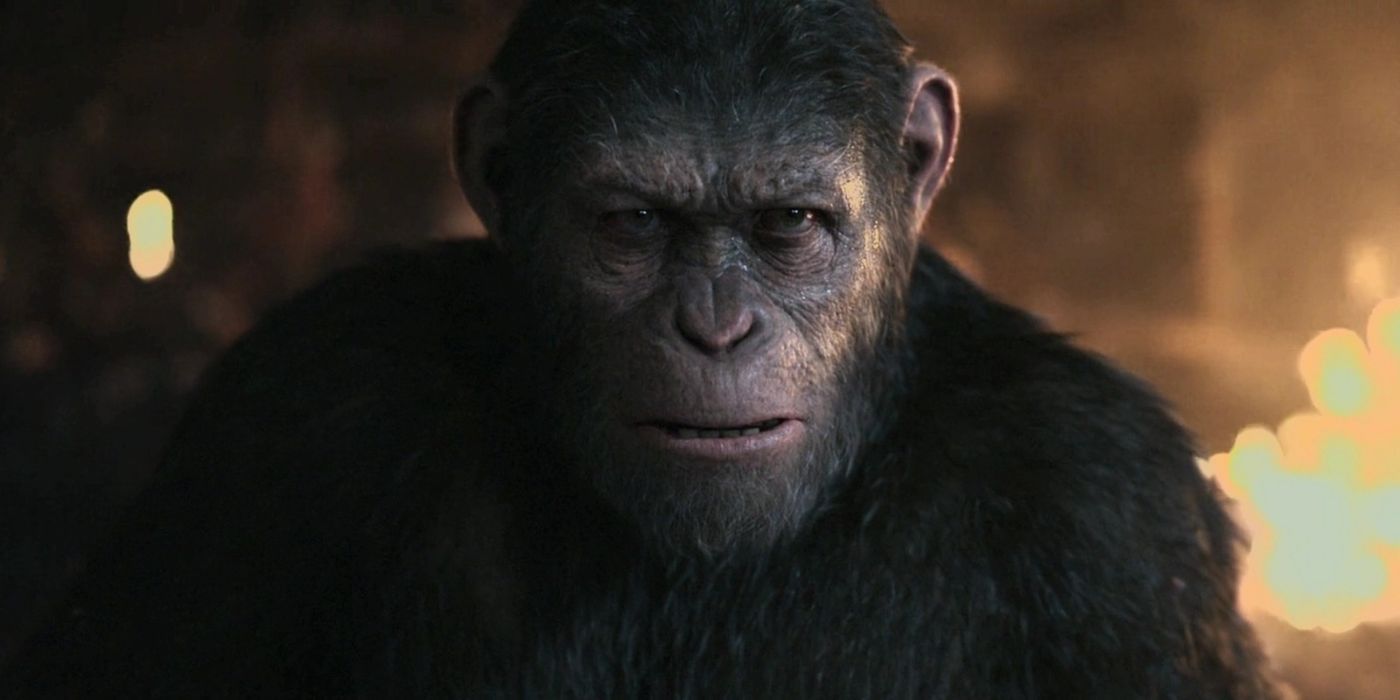 Andy Serkis como César em Guerra pelo Planeta dos Macacos