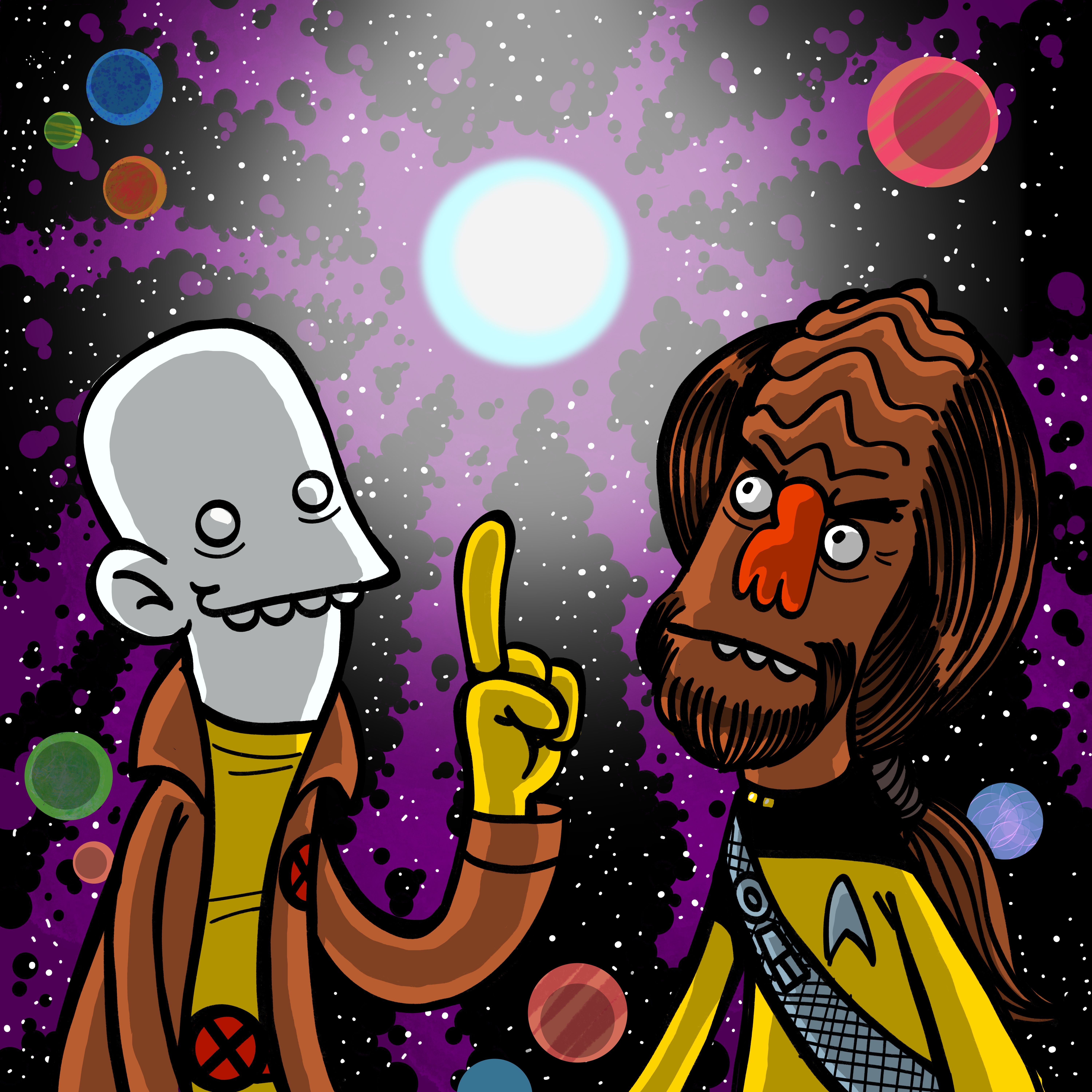 Morph se arrastra con Worf