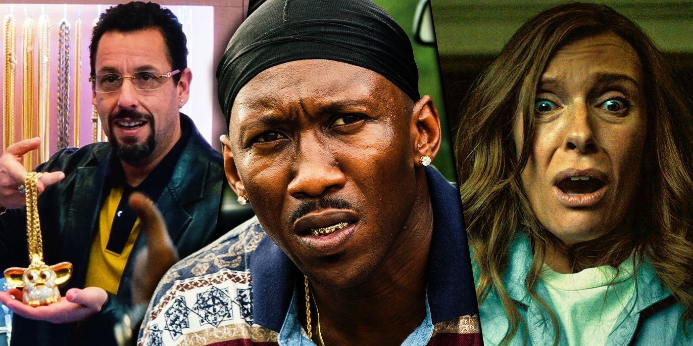 Adam Sandler in Uncut Gems, Mahershala Ali in Moonlight and Toni Collette in Hereditary