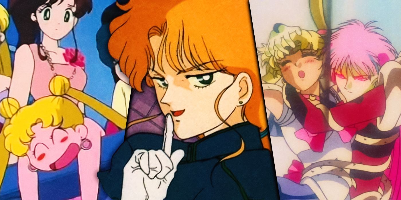 Images of Usagi, Zoisite and Fiore in Sailor Moon