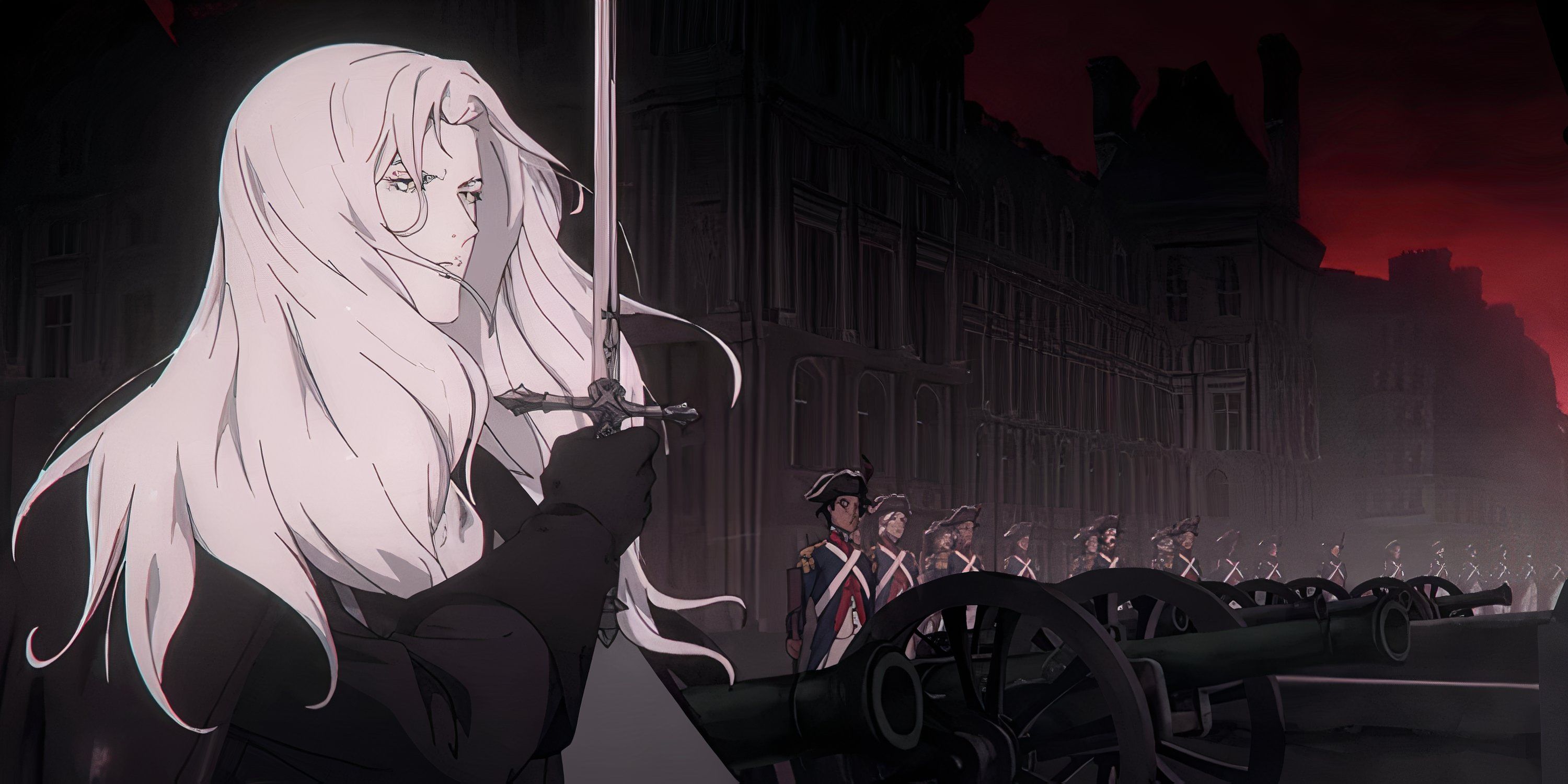 Alucard segura sua espada em Castlevania: Nocturne