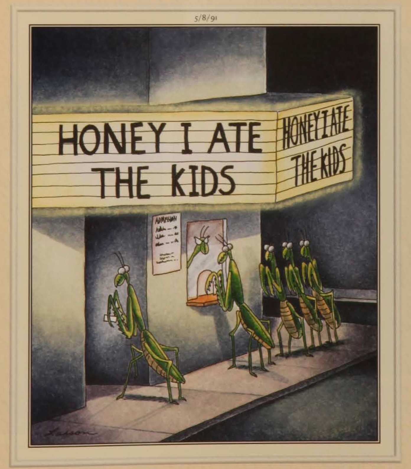 Gafanhotos compram ingressos para assistir "Honey I Ate The Kids"