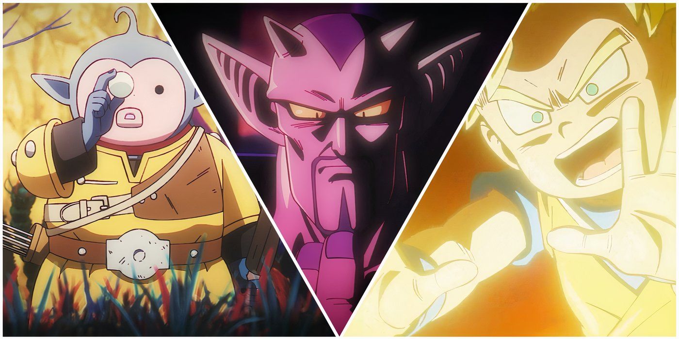 Hybis, Dabura y Goku Super Saiyan de Dragon Ball DAIMA Episodio 15.