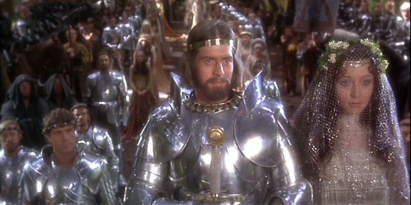 O casamento de Arthur em Excalibur.