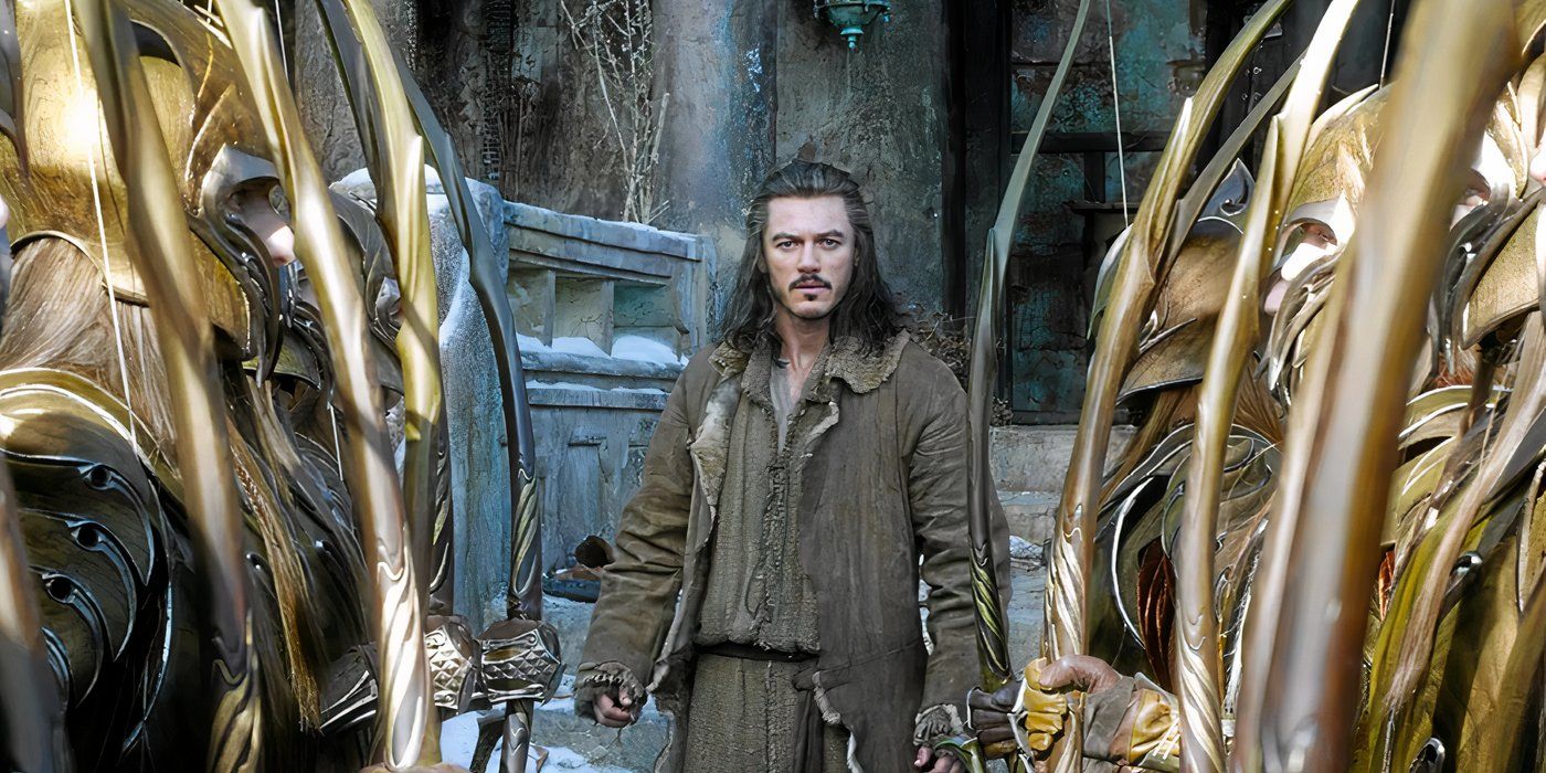 Bard arrives to fight with his people against the dragon Smaug in The Hobbit.