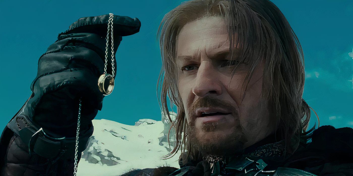 Boromir becomes hypnotized by the power of the One Ring and almost does not return it to Frodo.