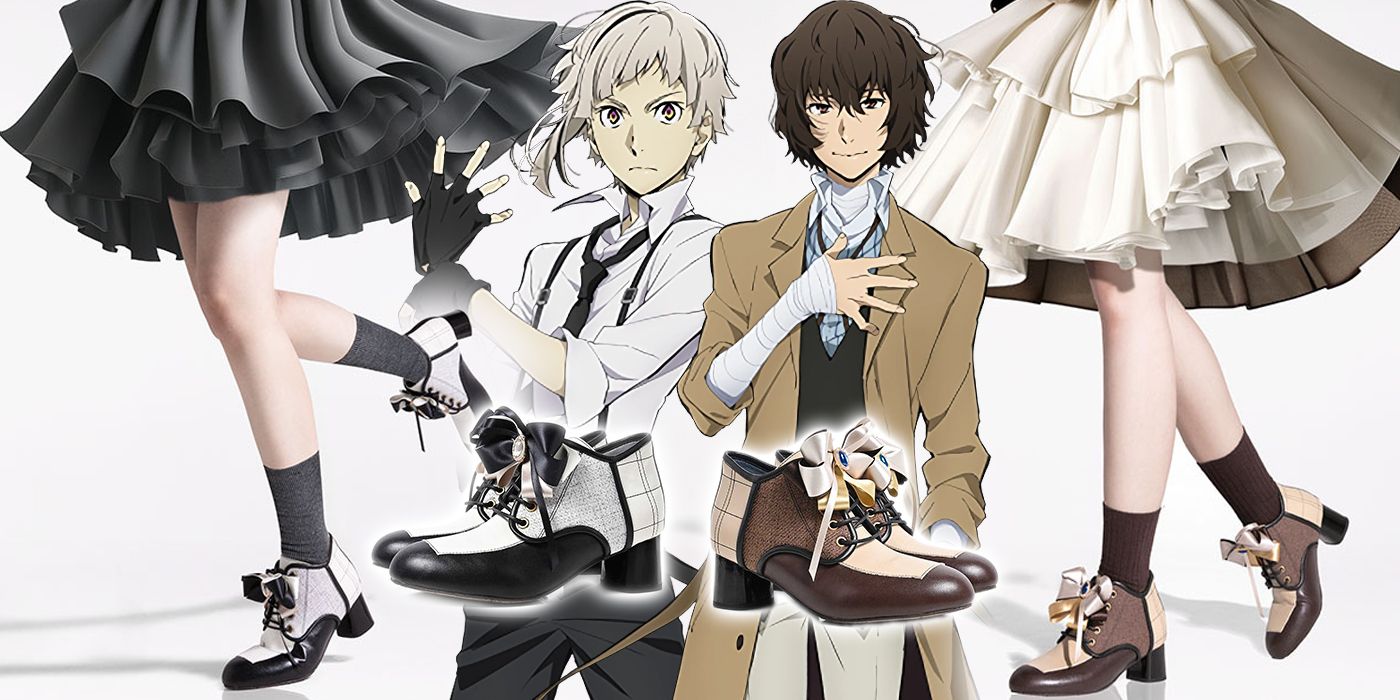 Osamu Dazai and Atsushi Nakajima from Bungo Stray Dogs anime with MAYLA shoes