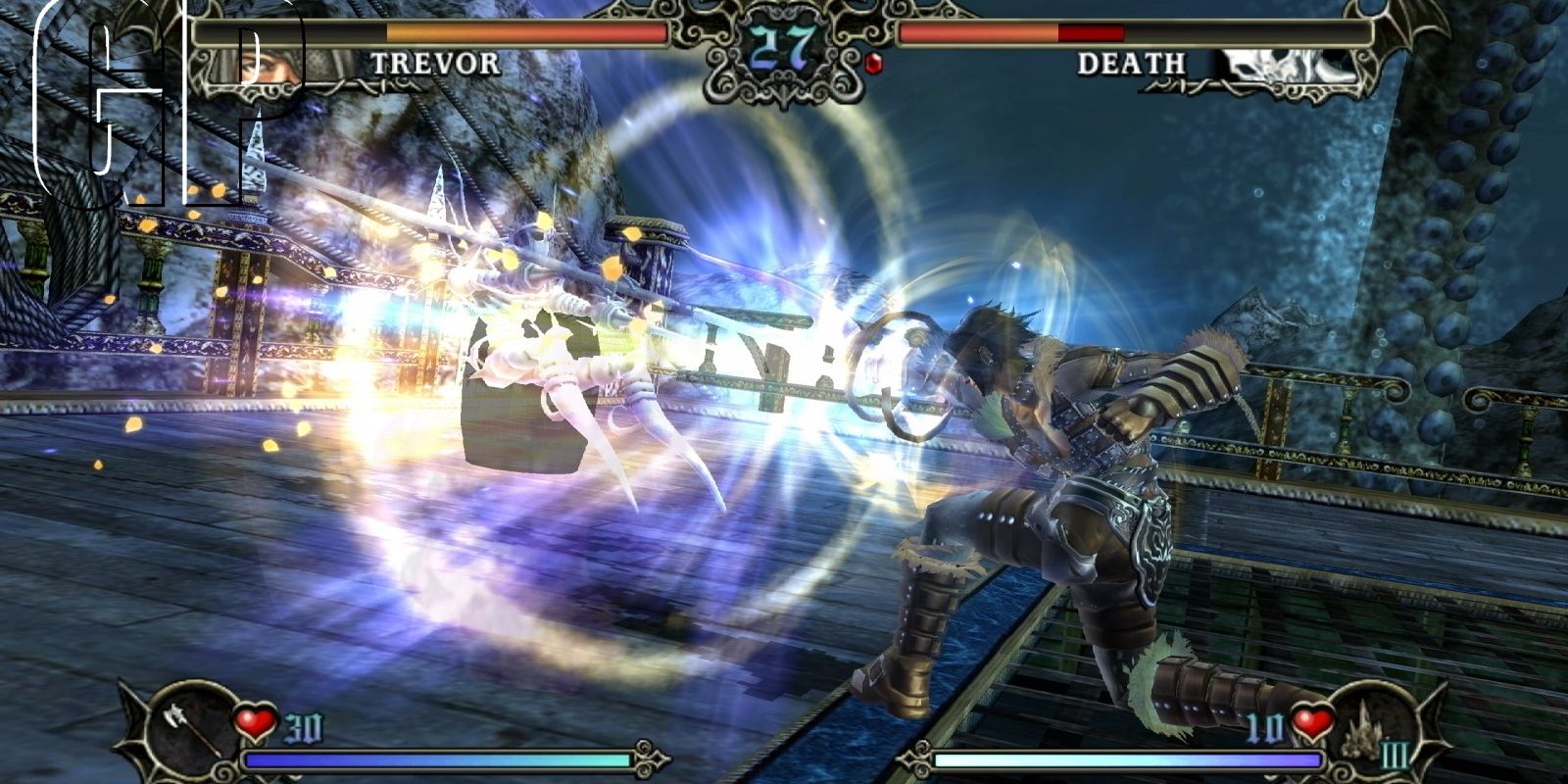 Castlevania Julgamento Trevor vs Death no navio fantasma