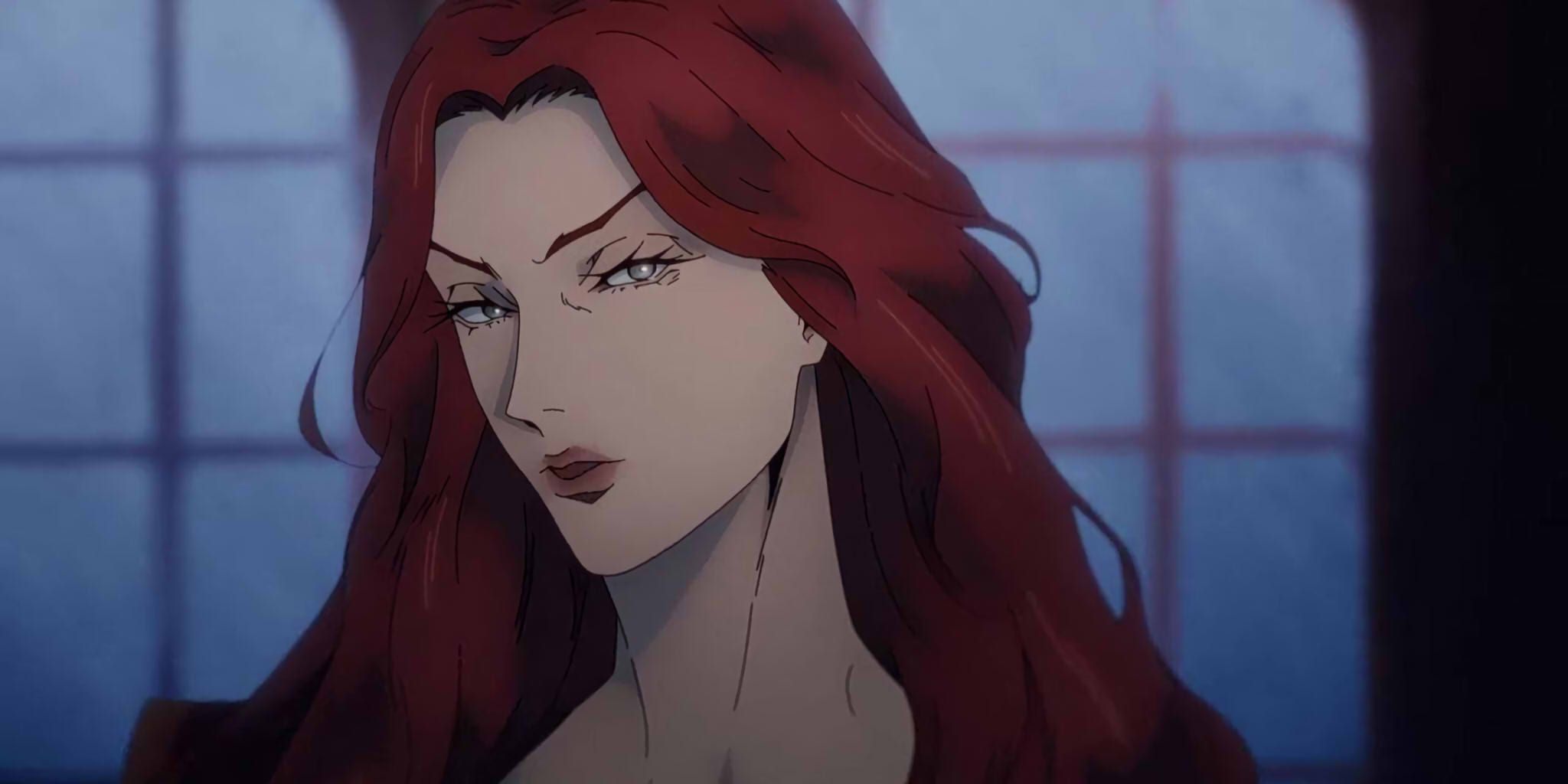 Erzsebet Bathory como humano em Castlevania: Nocturne Temporada 2.