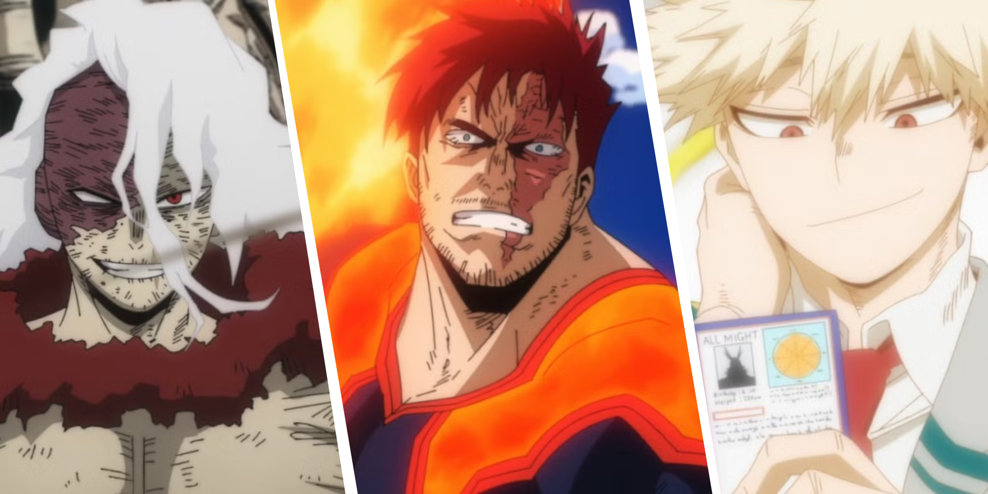 Custom Image of Shigaraki, Endeavor, Bakugo from MHA