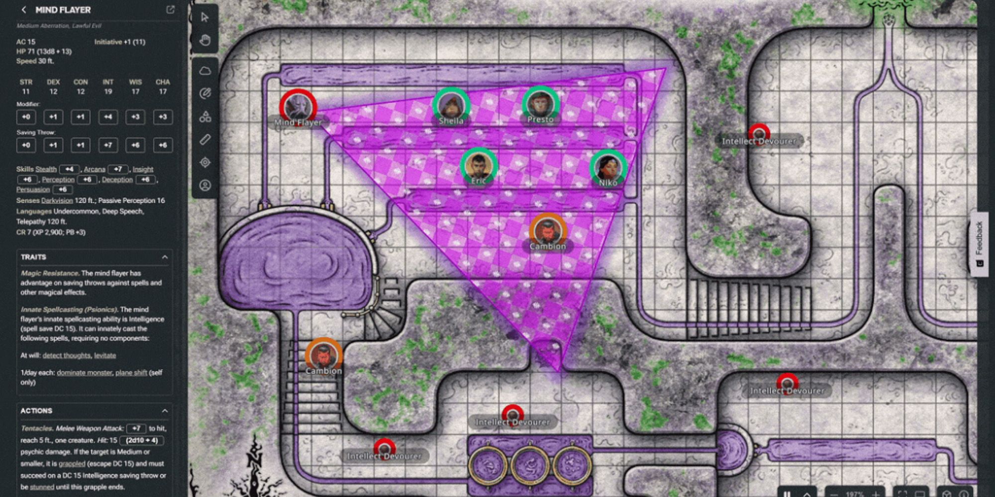 D&D além do Maps Mindflayer