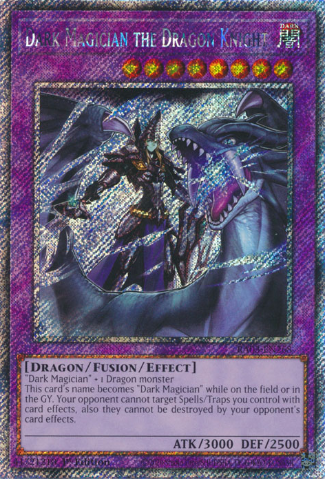 Dark Magician O Cavaleiro do Dragão no Yu-Gi-Oh! TCG/OCG.