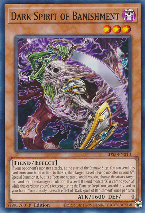 Espírito sombrio de banimento no yu-gi-oh! TCG/OCG.