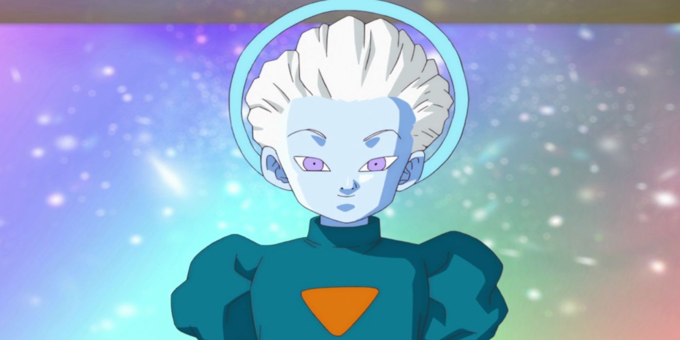 O Grande Sacerdote cuida de seus súditos em Dragon Ball Super.