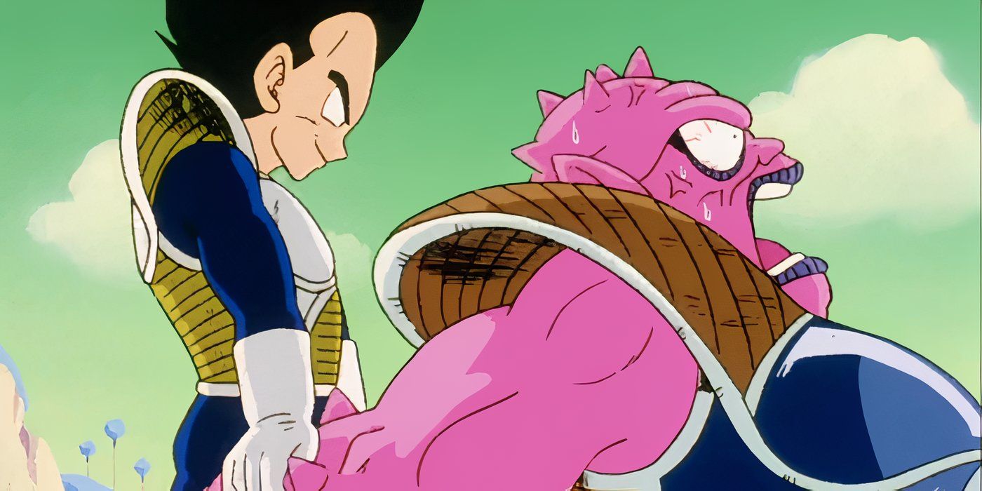 Vegeta torce o braço de Dodoria em Dragon Ball Z.