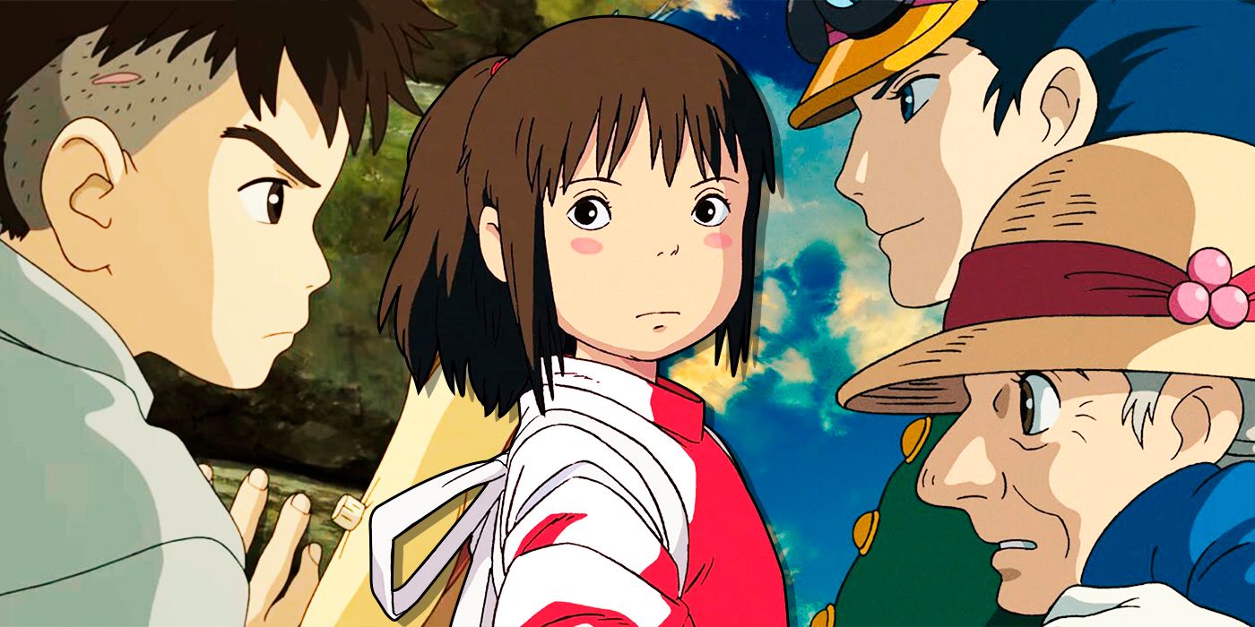 Howl's Moving Castle, Spirited Away, and The Boy and the Heron