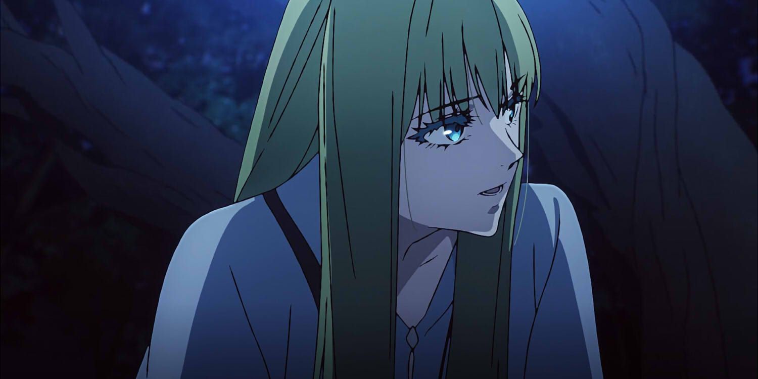 Enkidu guarda o Lobo Prateado com segurança antes de encontrar Gilgamesh em Fate/strange Fake.