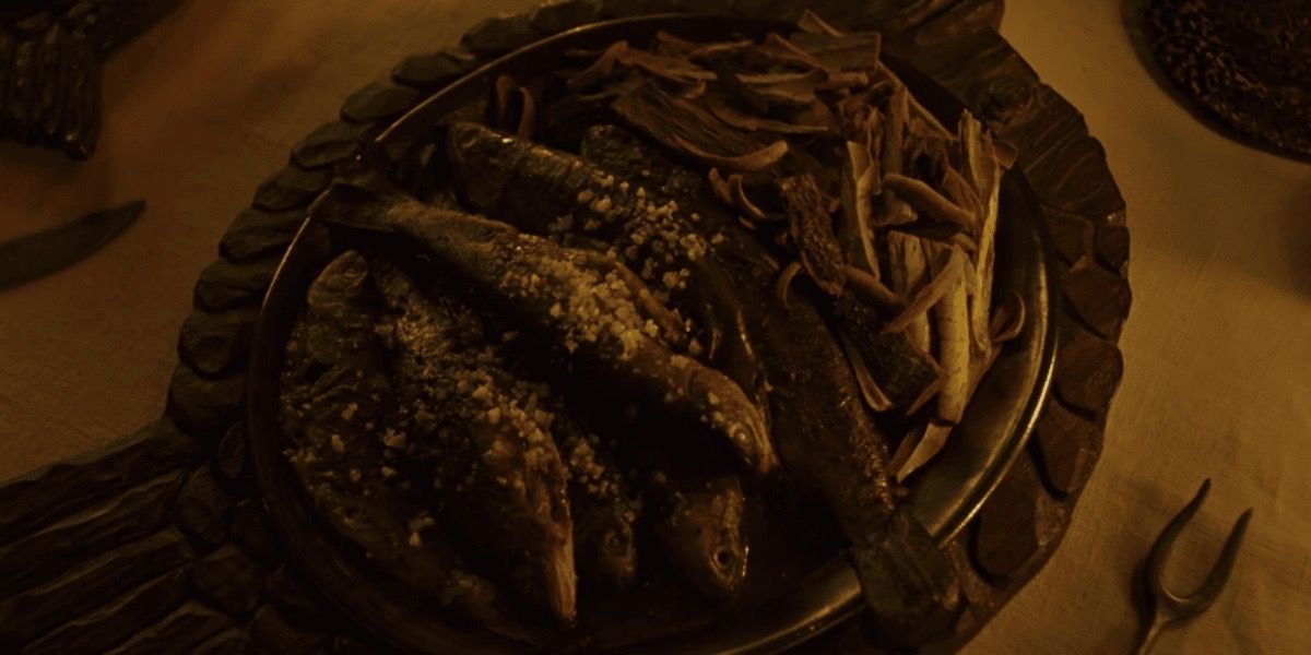 O peixe com batatas fritas dos Castores de As Crônicas de Nárnia: O Leão, a Feiticeira e o Guarda-Roupa