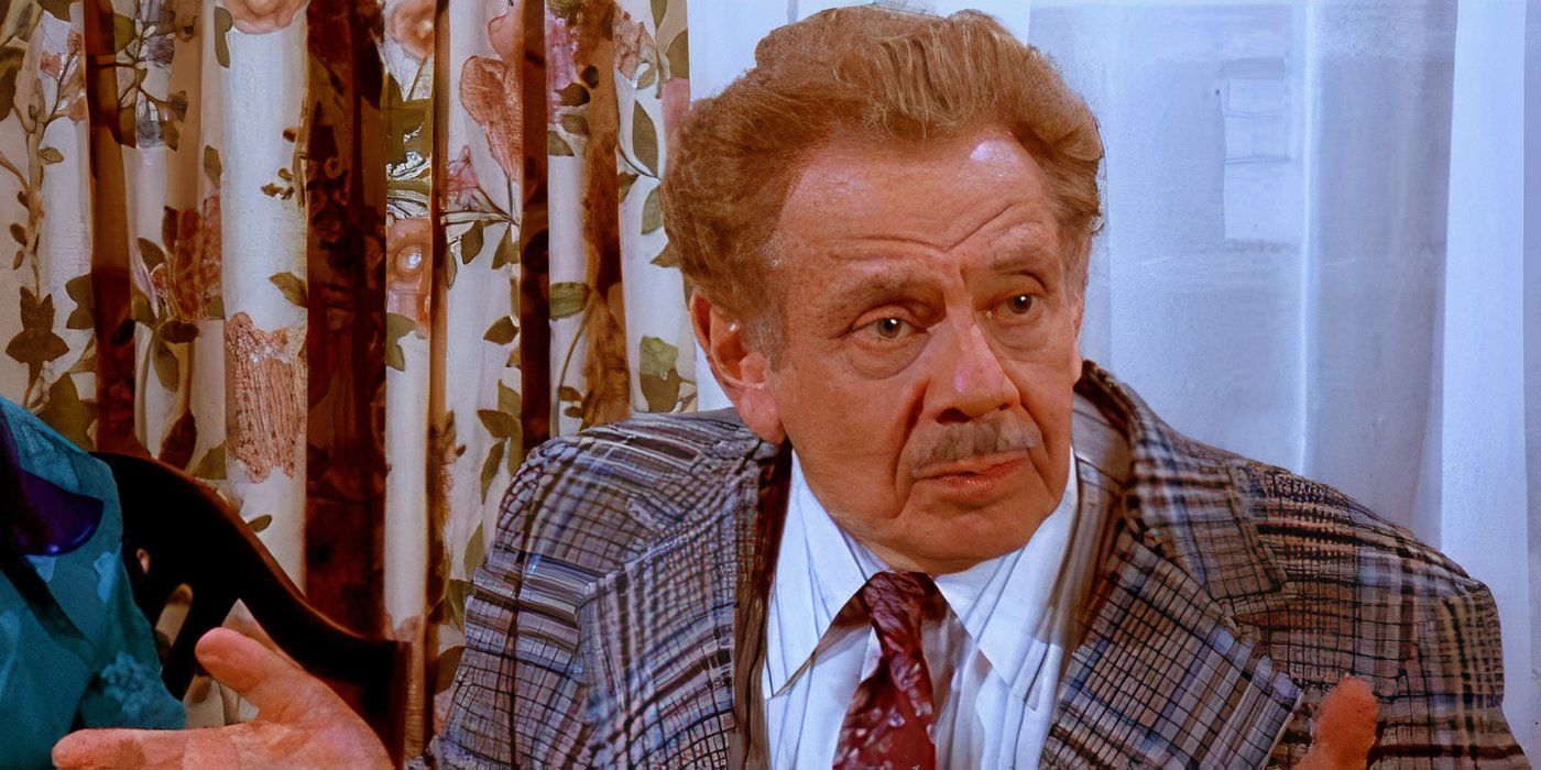 Frank Costanza está encolhendo os ombros em Seinfeld