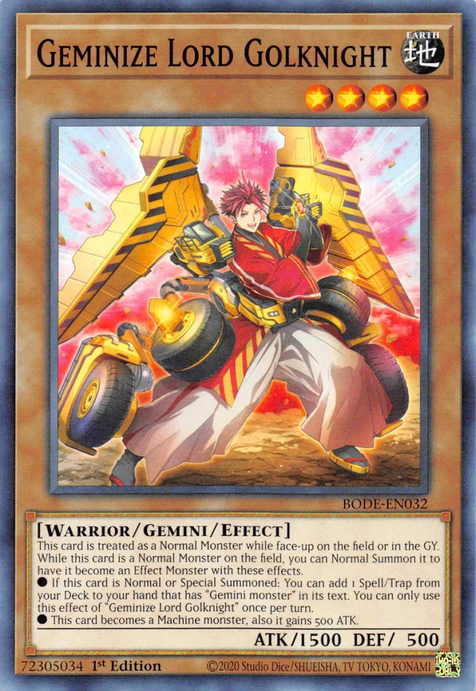 Gêmeos Lord Golknight no Yu-Gi-Oh! TCG/OCG.