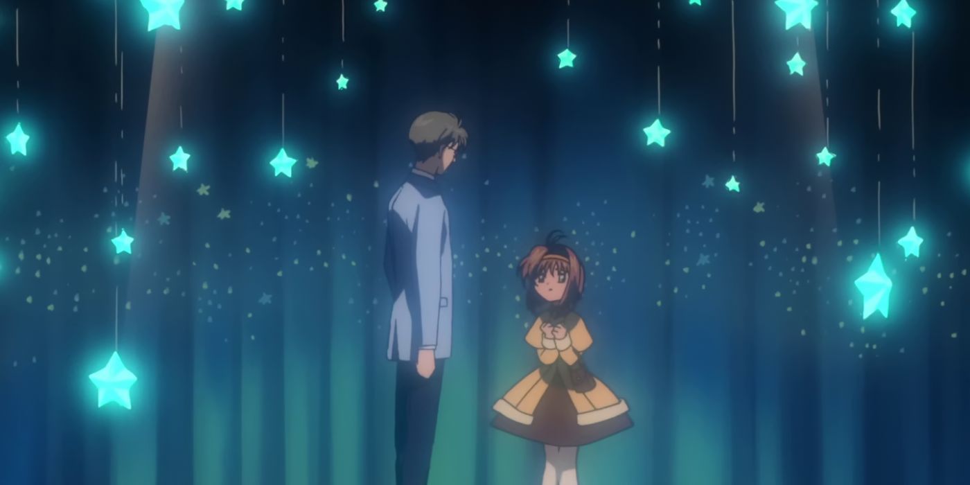 Sakura confessa a Yukito em Cardcaptor Sakura.