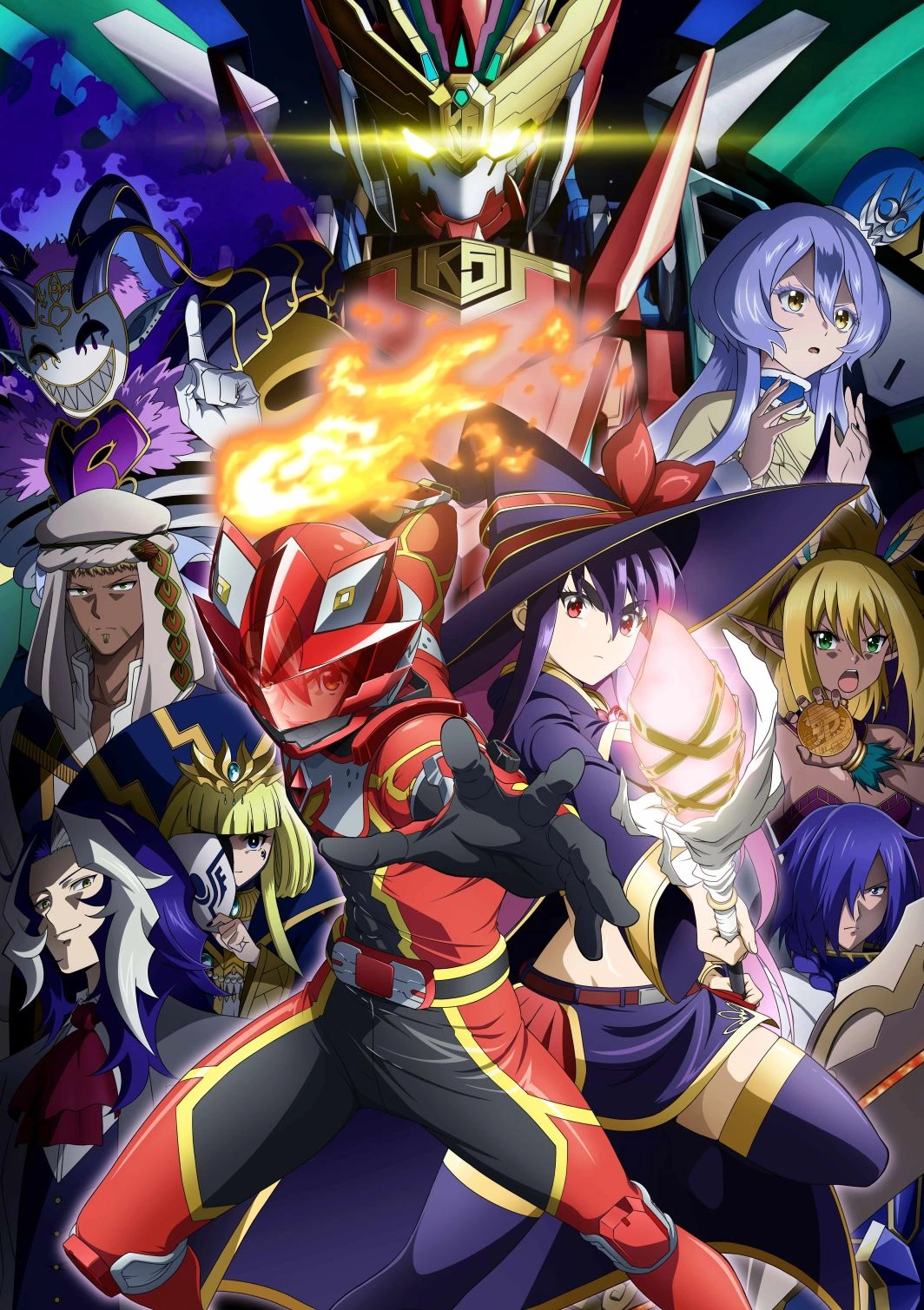 Visual principal do Ranger Vermelho Isekai