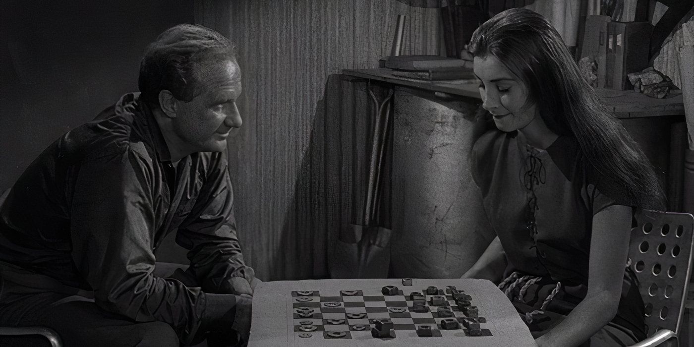 Jack Warden e Jean Marsh em Twilight Zone: O Solitário