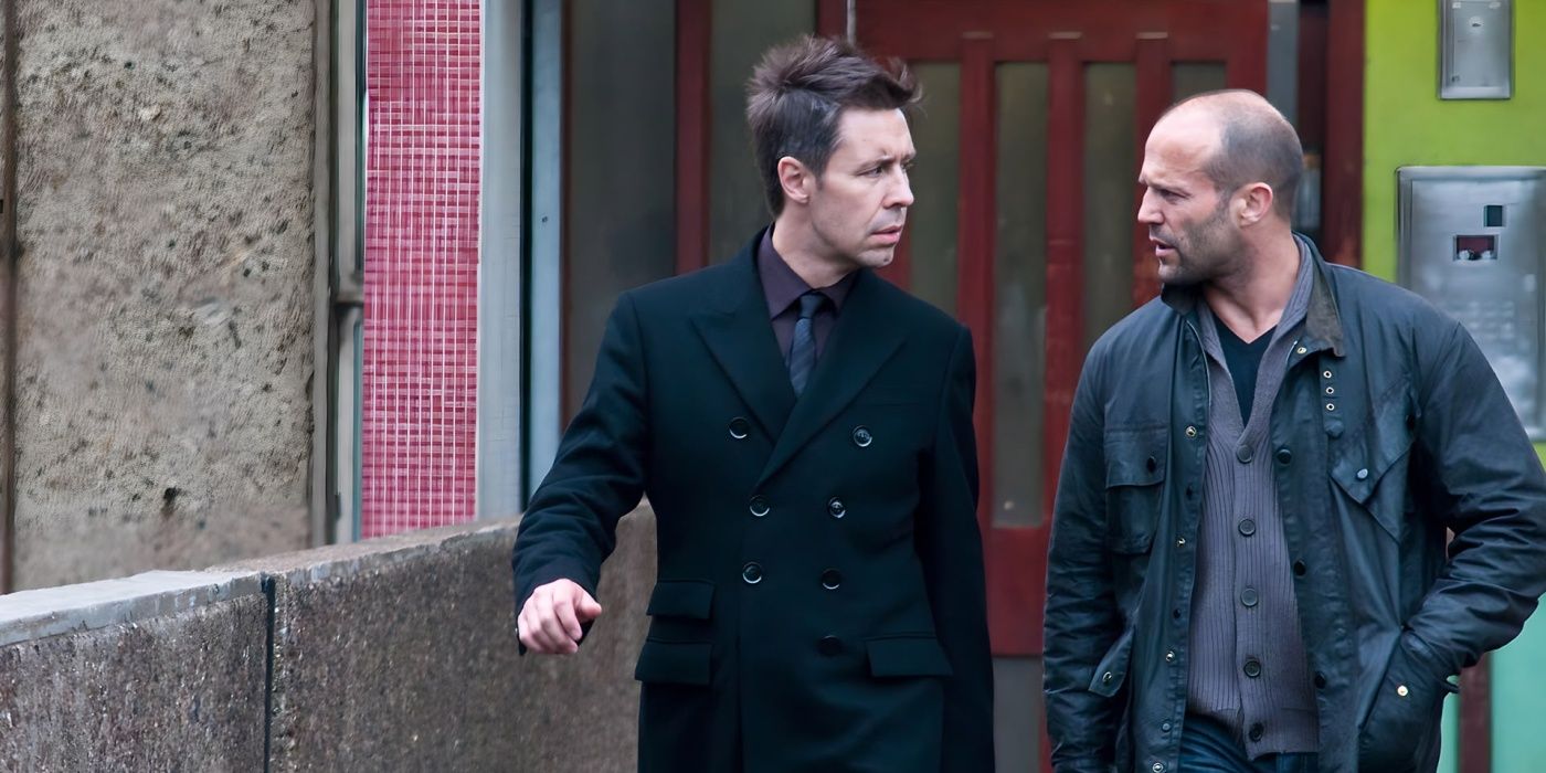 Paddy Considine como Porter Nash e Jason Statham como Tom Brant em Blitz