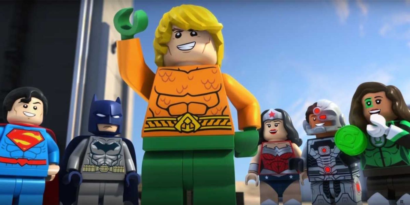 Aquaman fica em frente à Justiça de Lego