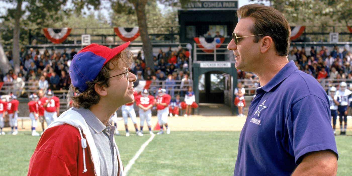 Rick Moranis as Danny O'Shea and Ed O'Neill as Kevin O'Shea from Little Giants