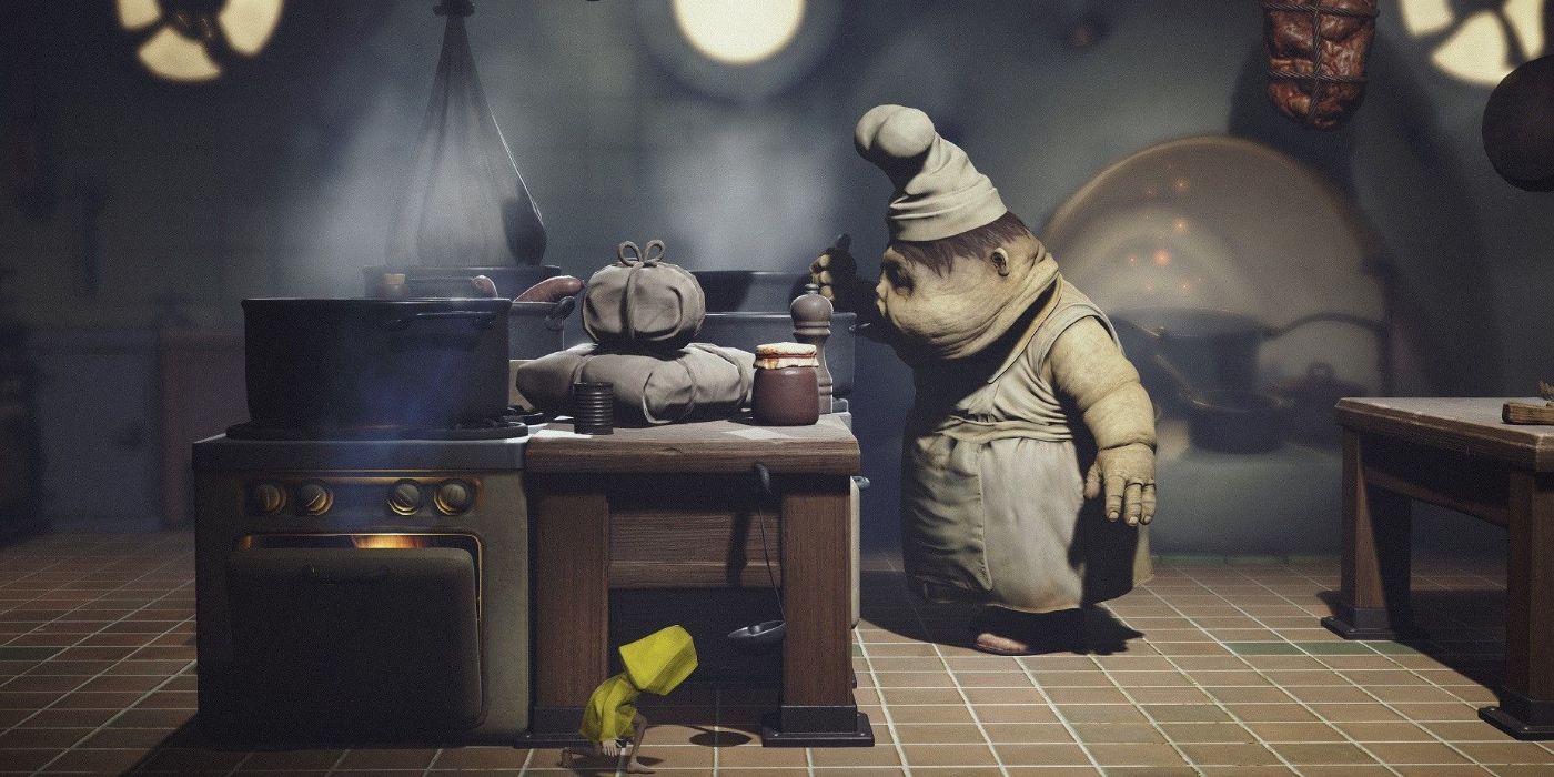 Nix foge de um chef monstruoso em Little Nightmares.