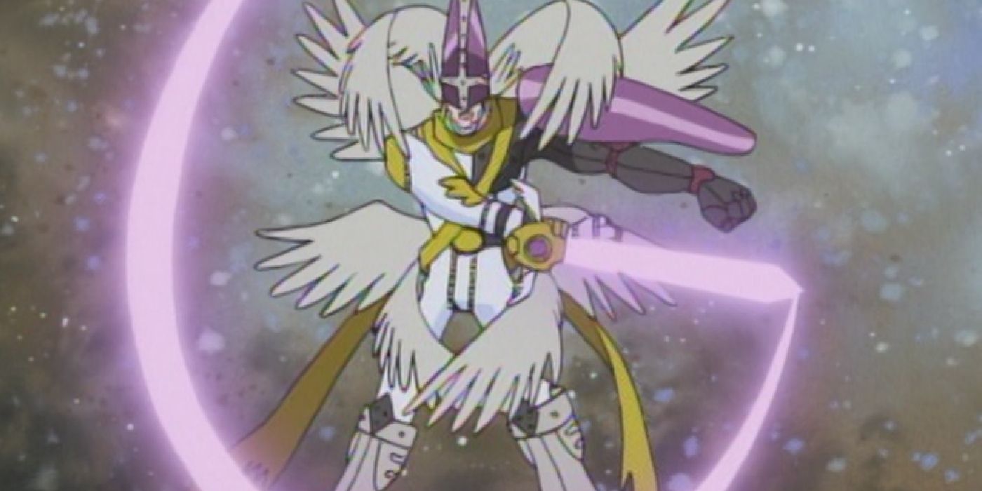 MagnaAngemon derrota Piedmon em Digimon Adventure