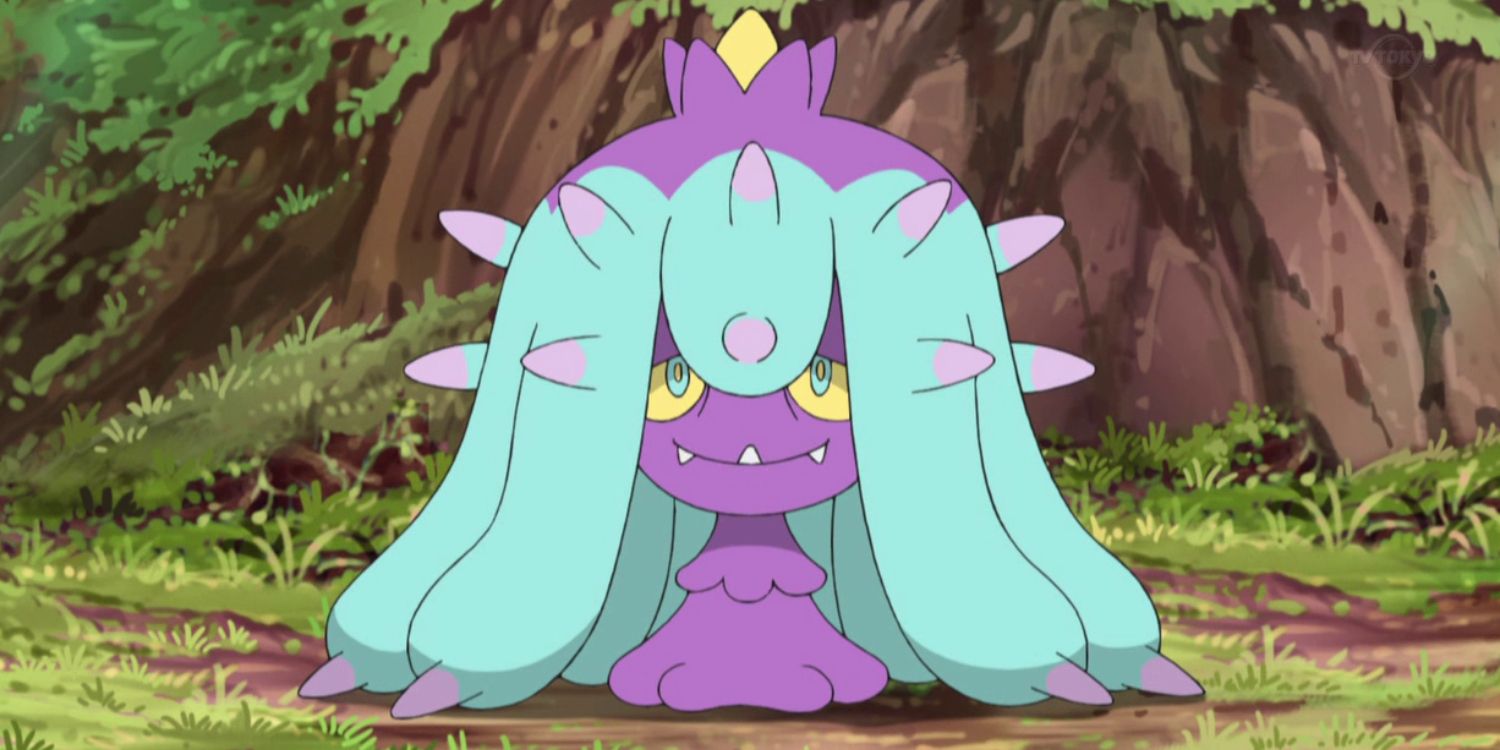 Mareanie sorri no anime Pokemon