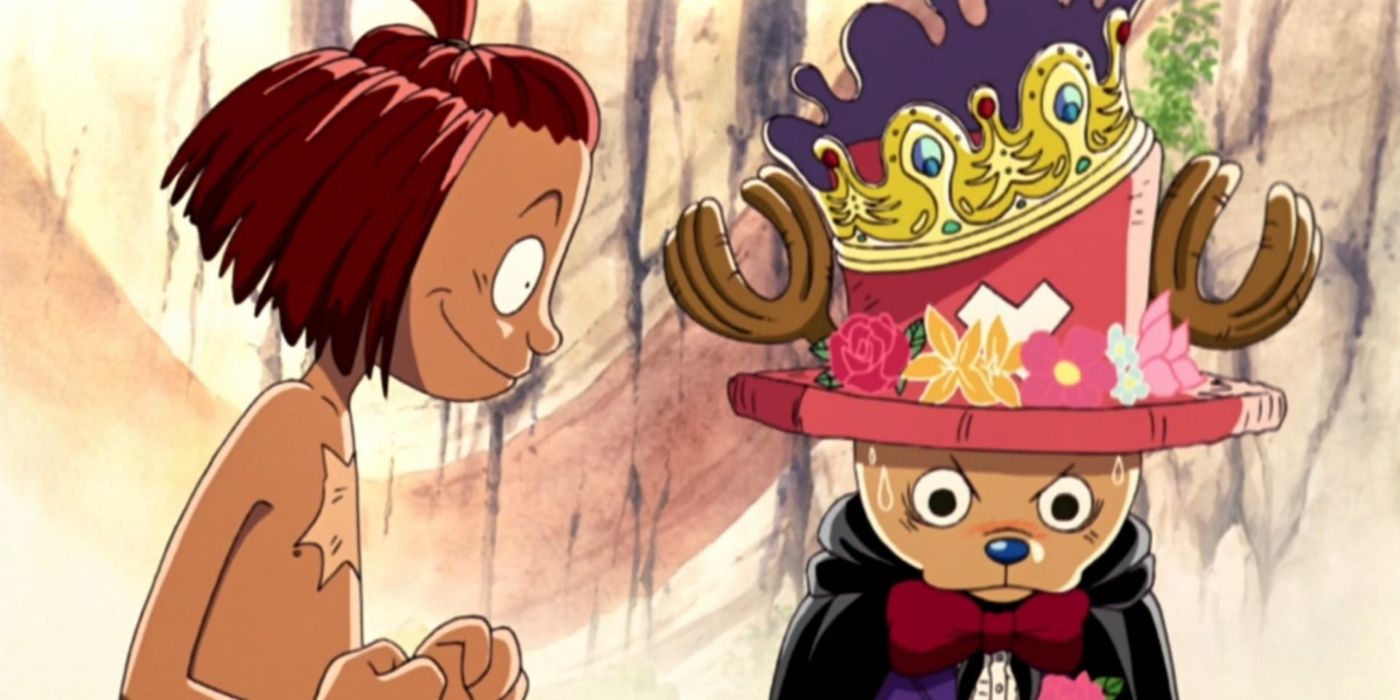 Chopper parece nervoso no filme Chopper's Kingdom One Piece