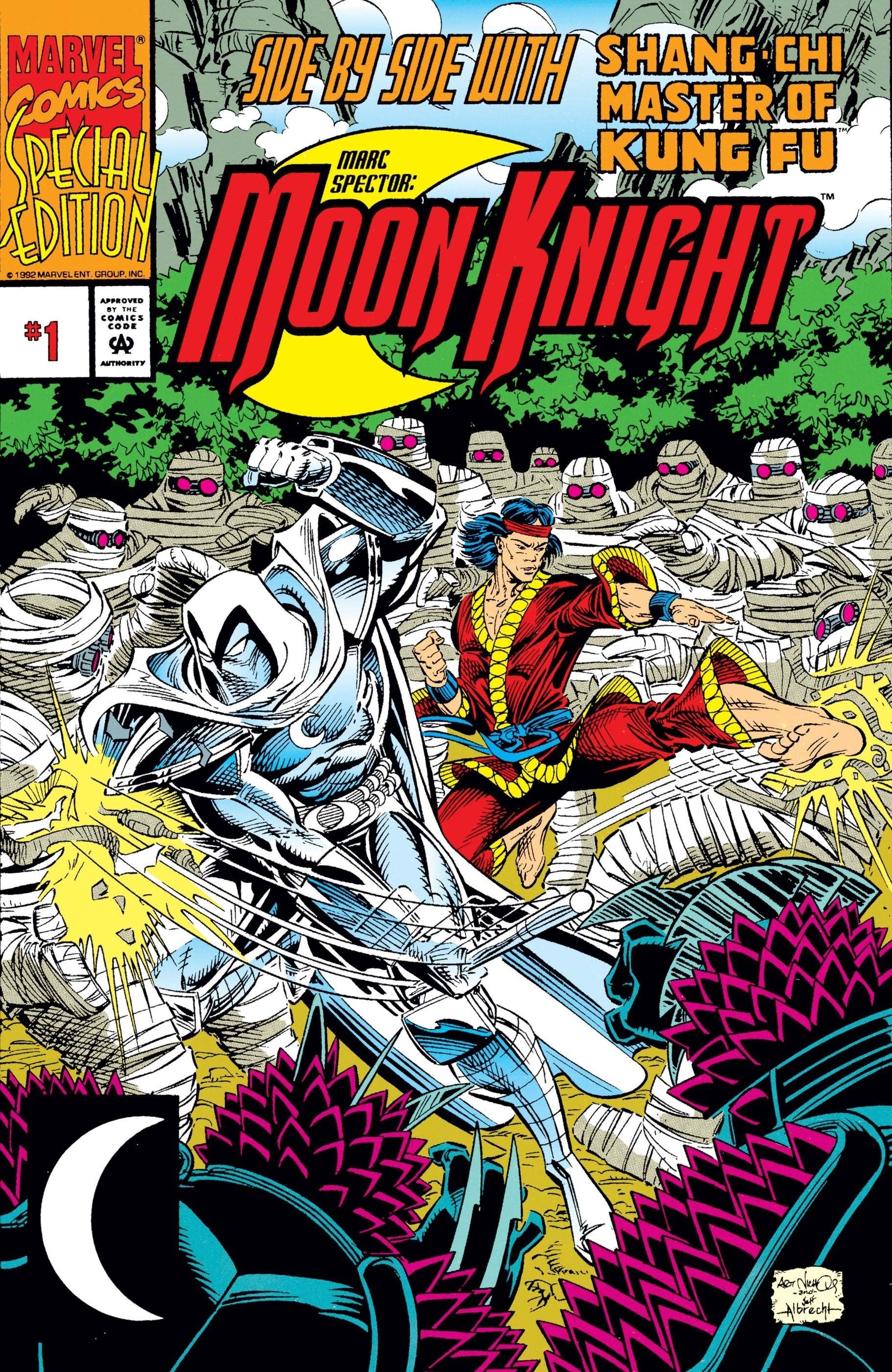 A capa de uma edição especial do Moon Knight