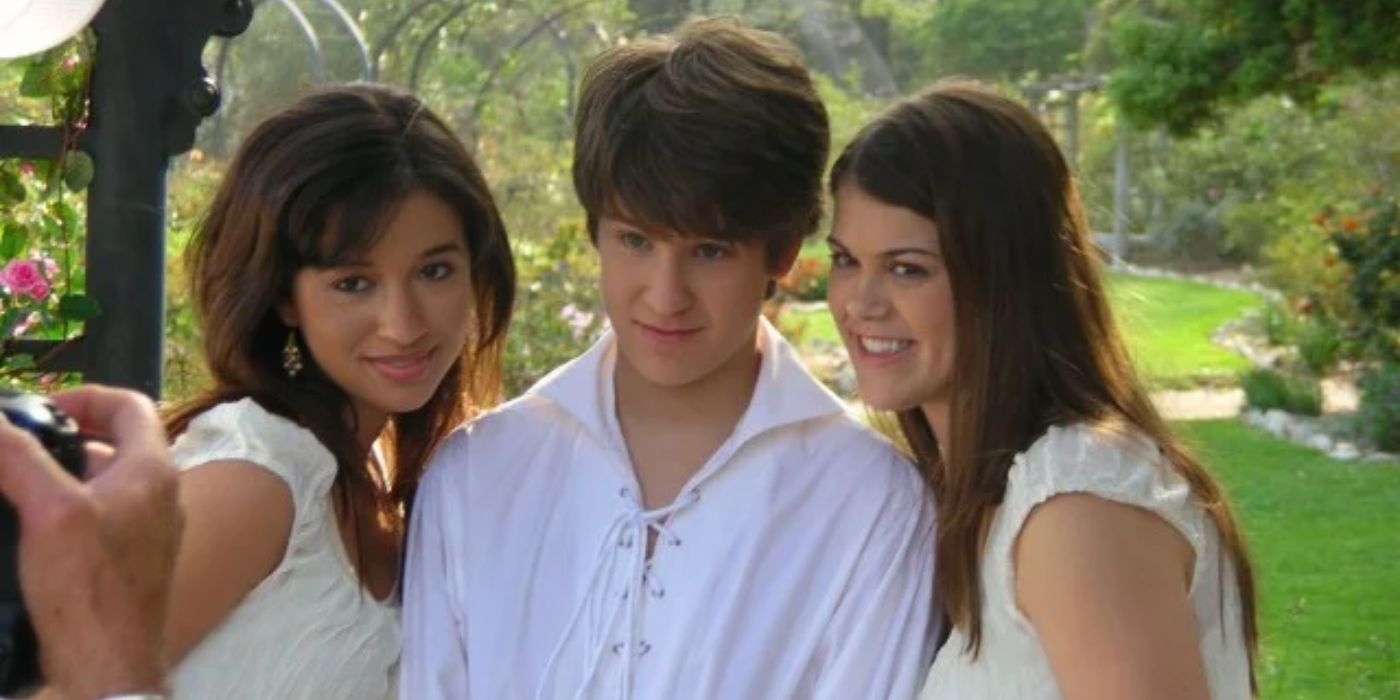 Ned posa para uma foto com Jennifer e Suzie no Guia de sobrevivência escolar desclassificado de Ned