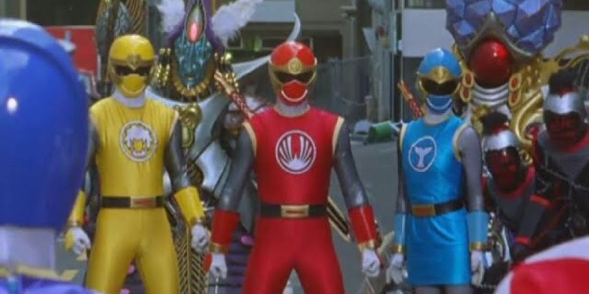 Ninja Storm Rangers enfrentam Dino Thunder Rangers de Power Rangers Dino Thunder