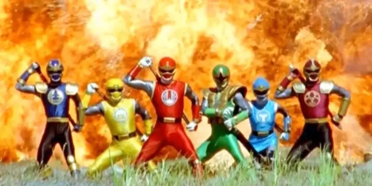 Ninja Storm Rangers e Dino Thunder Rangers de Power Rangers