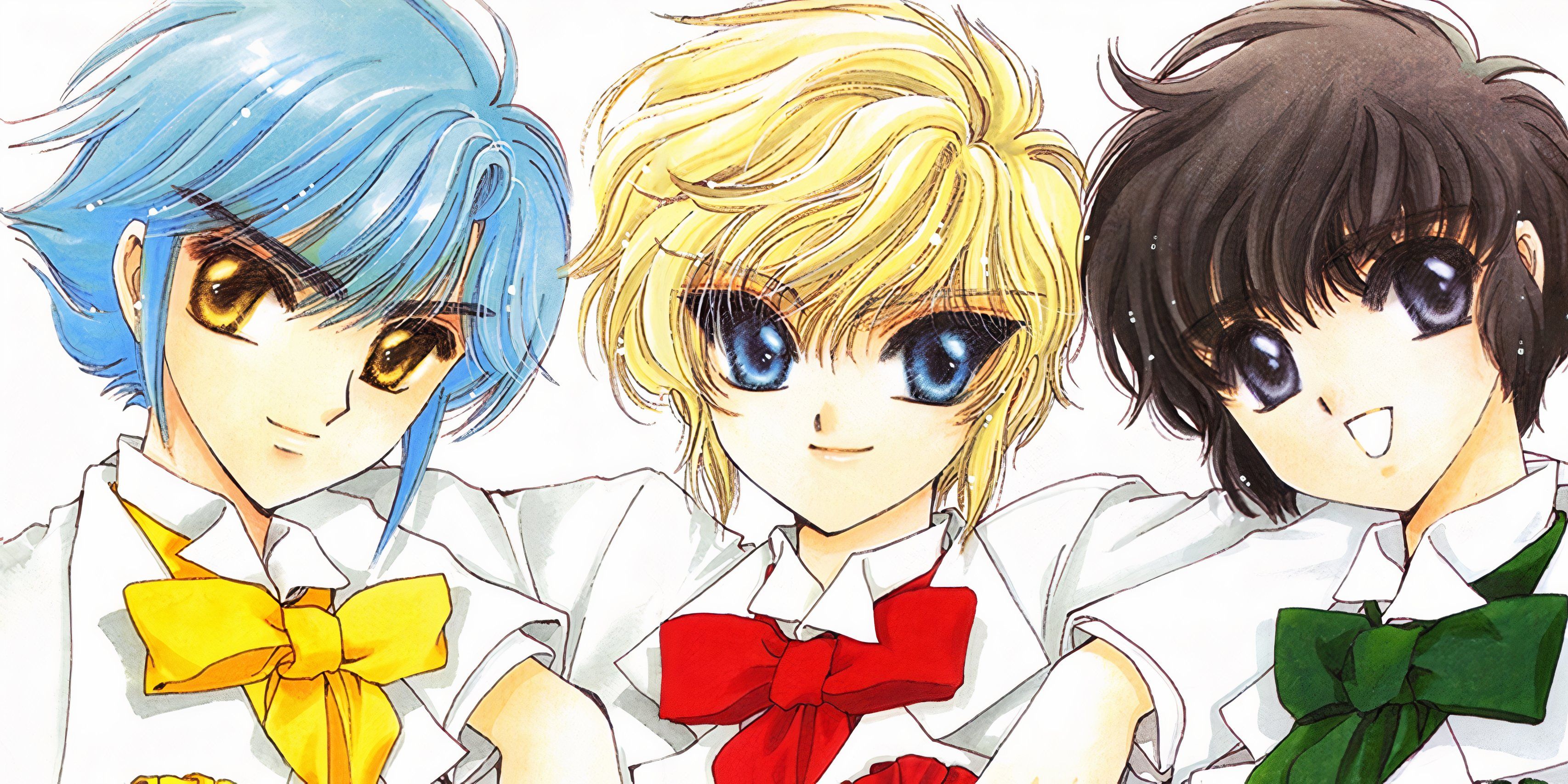 Nokoru, Suoh e Akira em Detetives da Escola Clamp.