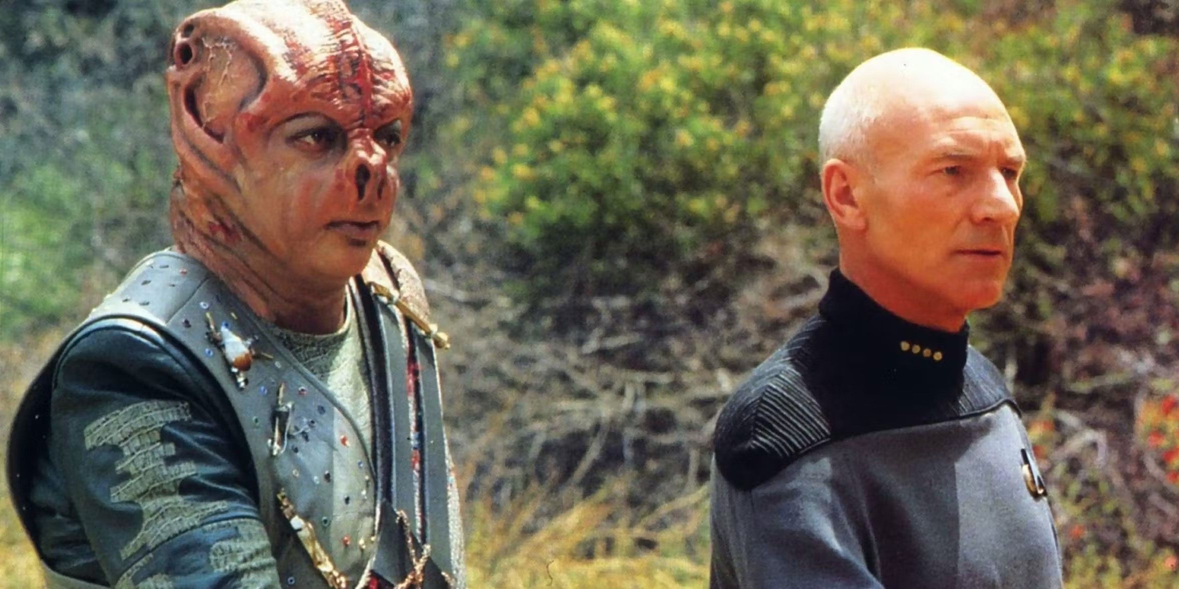 Picard e Alien in Darmok