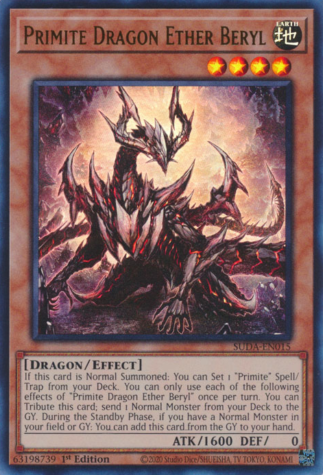 Dragão Primite éter beril no yu-gi-oh! TCG/OCG.