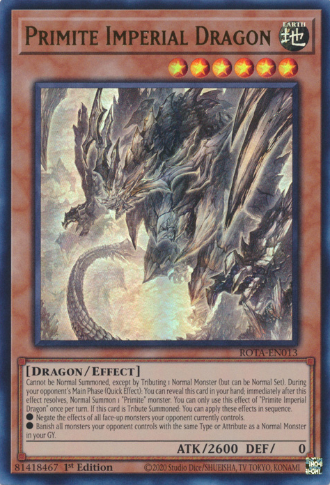 Dragão Imperial Primite no Yu-Gi-Oh! TCG/OCG.