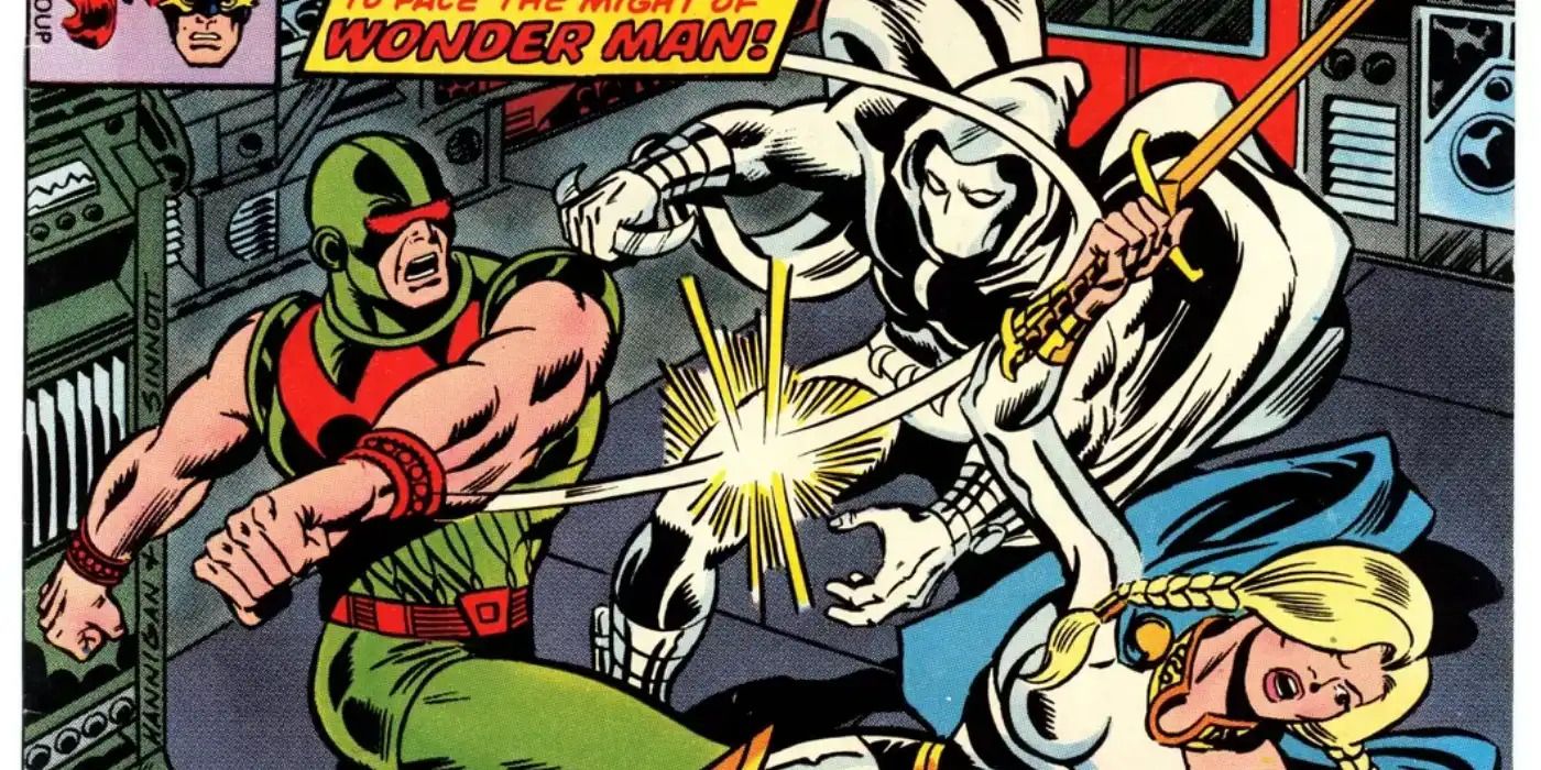 Wonder Man luta contra Moon Knight e Valkyrie na capa dos defensores