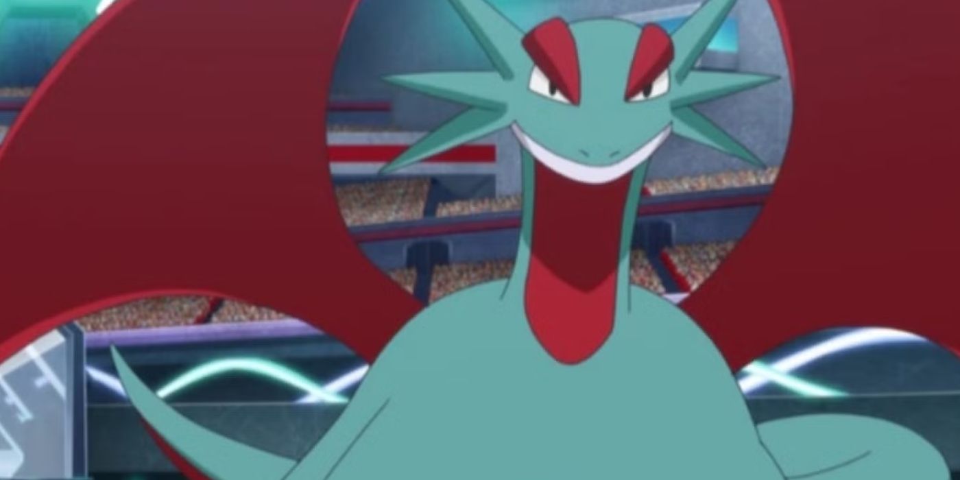 Salamence de Sawyer no anime Pokemon