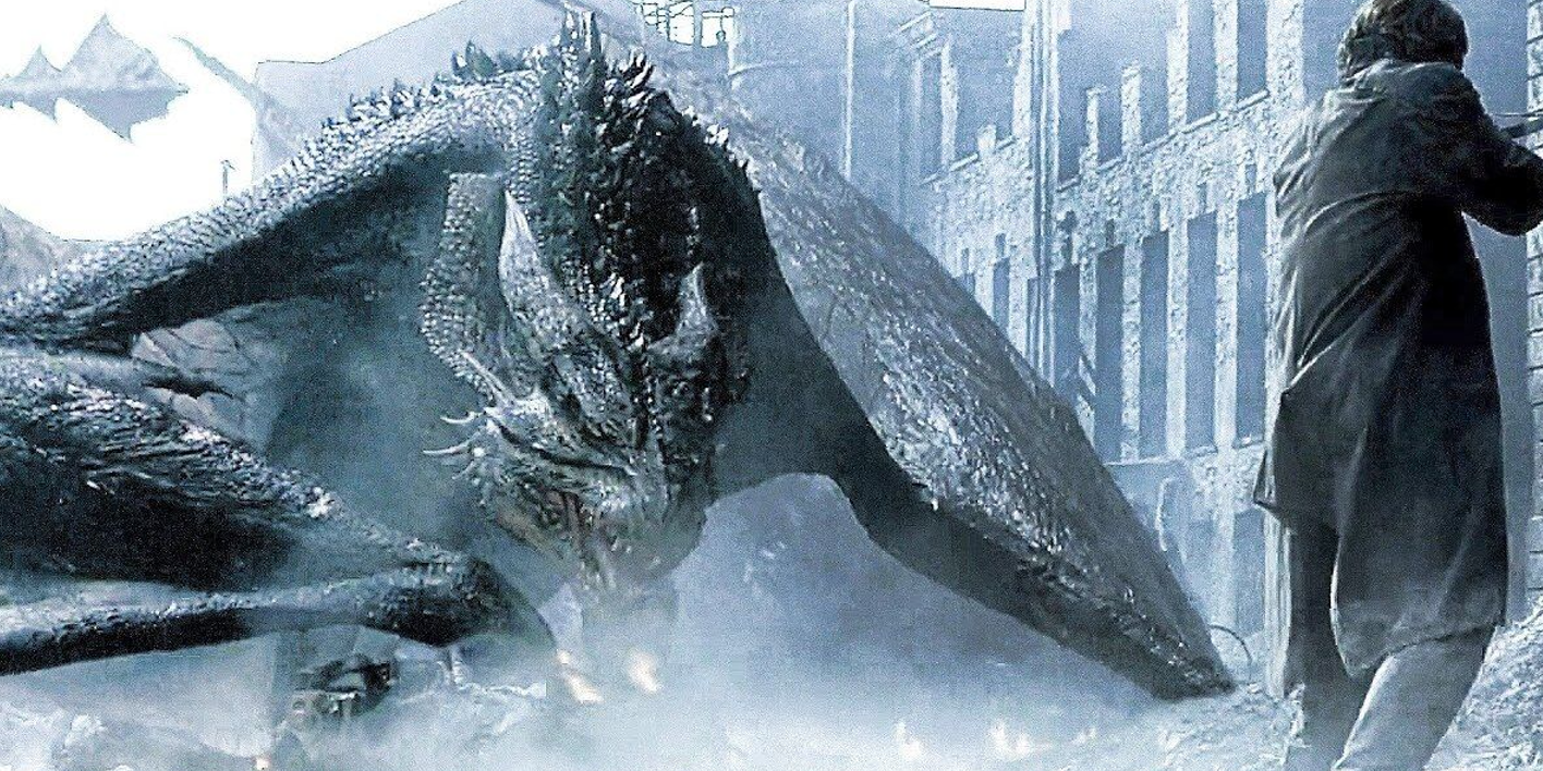 O herói enfrenta o dragão em Reign of Fire