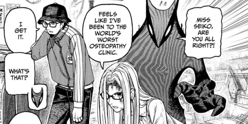 Seiko, Payase and Kashimoto in Dandadan manga