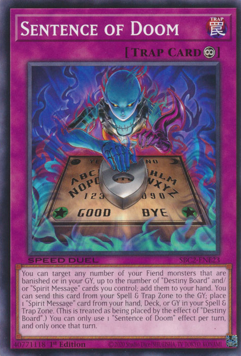 Sentença de Doom no Yu-Gi-Oh! TCG/OCG.