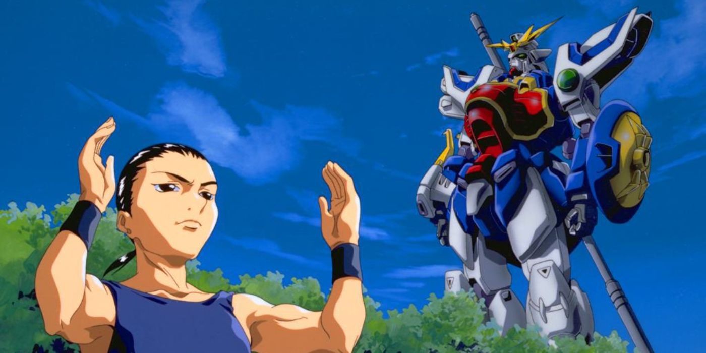 Chang Wufei e o Shenlong Gundam de Gundam Wing.